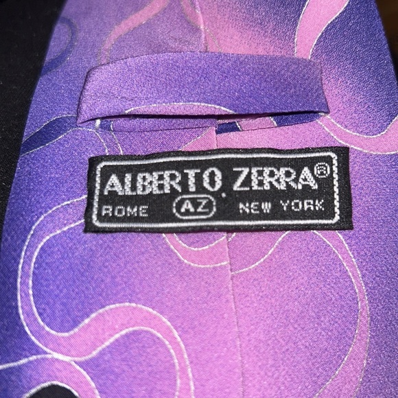Alberto Zerra Handmade Silk Tie - Picture 5 of 7